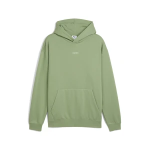 PUMA Męska bluza z kapturem Elevated Essentials o luźnym kroju, Akcesoria, Zielony,