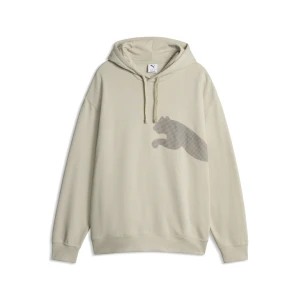 PUMA Męska bluza z kapturem Essentials Big Cat Logo, Akcesoria, Beżowy