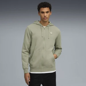 PUMA Męska bluza z kapturem Essentials Elevated, Odzież, Zielony,