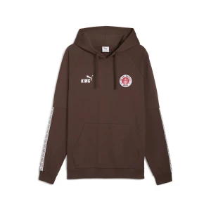PUMA Męska bluza z kapturem FC St. Pauli KING, Akcesoria, Brązowy,