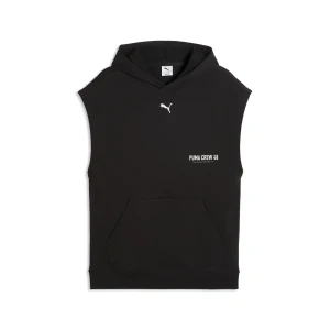 PUMA Męska bluza z kapturem Graphics Training bez rękawów, Akcesoria, Czarny