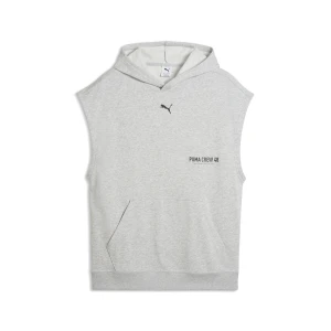 PUMA Męska bluza z kapturem Graphics Training bez rękawów, Akcesoria, Szary,