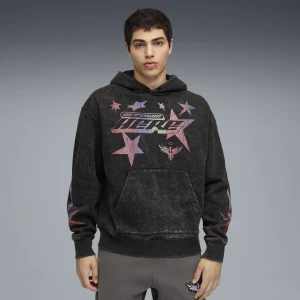 PUMA Męska bluza z kapturem LaMelo Star Vision, Akcesoria, Czarny,