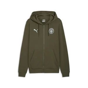 PUMA Męska bluza z kapturem Manchester City FtblCulture, Akcesoria, Zielony,