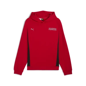 PUMA Męska bluza z kapturem Scuderia Ferrari Lifestyle, Akcesoria, Czerwony,