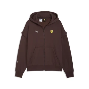 PUMA Męska bluza z kapturem Scuderia Ferrari Premium o kroju oversize, Akcesoria, Brązowy,