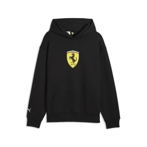 PUMA Męska bluza z kapturem Scuderia Ferrari Shield, Akcesoria, Czarny,