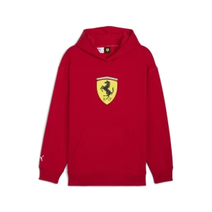 PUMA Męska bluza z kapturem Scuderia Ferrari Sportswear Shield, Akcesoria, Czerwony,