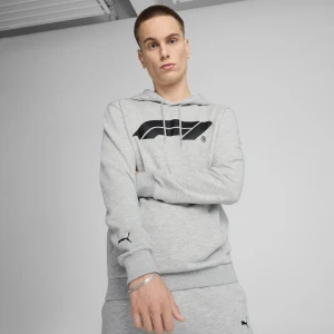 PUMA Męska bluza z kapturem w wyścigowym stylu F1 ESS, Odzież, Szary,
