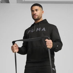 PUMA Męska bluza z kapturem z logo CLOUDSPUN, Odzież, Czarny