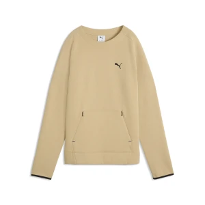 PUMA Męska bluza z okrągłym dekoltem EVOSTRIPE Spacer Slim, Odzież, Beżowy