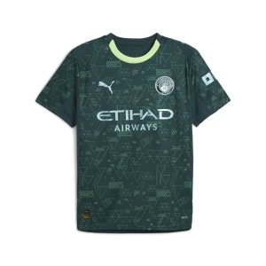 PUMA Męska czwarta koszulka Manchester City 25/26, Akcesoria, Zielony,