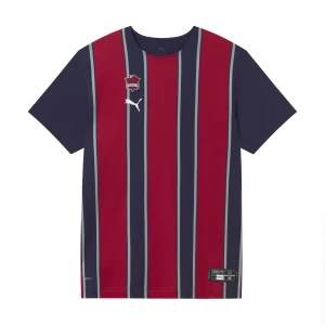 Zdjęcie produktu PUMA Męska domowa koszulka koszykarska treningowa Saski Baskonia z krótkim rękawem, Odzież, Niebieski Navy