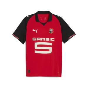 PUMA Męska domowa koszulka Stade Rennais F.C. 25/26, Akcesoria, Czerwony,