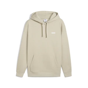 PUMA Męska dzianinowa bluza z kapturem Wardrobe Essentials o luźnym kroju, Odzież, Beżowy,