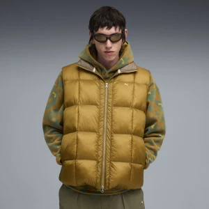 PUMA Męska kamizelka puchowa MMQ PERTEX®, Odzież, Brązowy,