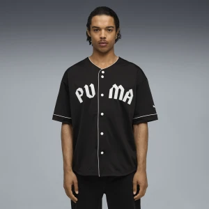 Zdjęcie produktu PUMA Męska koszulka bejsbolowa oversize, Odzież, Czarny