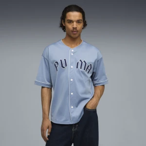 Zdjęcie produktu PUMA Męska koszulka bejsbolowa oversize, Odzież, Niebieski,