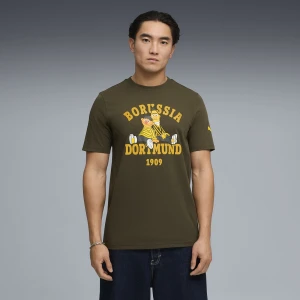 Zdjęcie produktu PUMA Męska koszulka Borussia Dortmund × Sesame Street, Odzież, Zielony beżowy