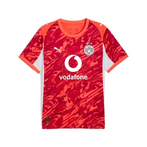 PUMA Męska koszulka bramkarska z krótkim rękawem Borussia Dortmund 25/26, Akcesoria, Czerwony,