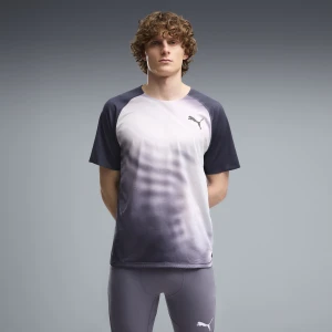 PUMA Męska koszulka do biegania Lightspeed Graphic, Odzież, Szary,