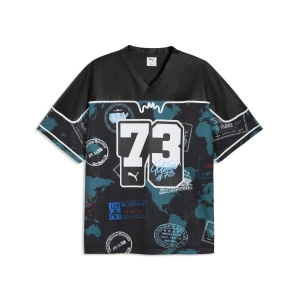 PUMA Męska koszulka do koszykówki ATW Dylan o kroju oversize, Akcesoria, Czarny,