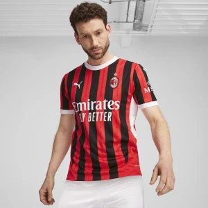 PUMA Męska koszulka domowa AC Milan 24/25, Odzież, Czerwony,