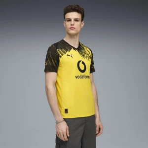 PUMA Męska koszulka domowa Borussia Dortmund x Sesame Street, Odzież, Żółty,