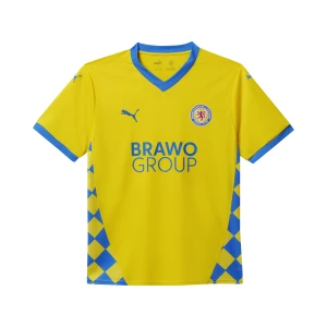 PUMA Męska koszulka domowa Eintracht Braunschweig 24/25, Akcesoria, Żółty,