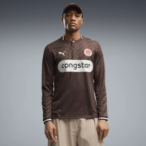 PUMA Męska koszulka domowa z długim rękawem FC St. Pauli 26/27, Akcesoria, Brązowy,