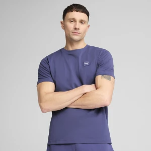 PUMA Męska koszulka Essentials Elevated, Odzież, Niebieski,