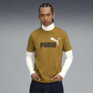 Zdjęcie produktu PUMA Męska koszulka Essentials z dwukolorowym logo No. 1, Odzież, Brązowy