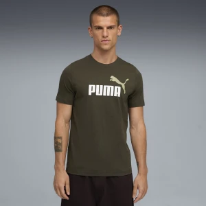 Zdjęcie produktu PUMA Męska koszulka Essentials z dwukolorowym logo No. 1, Odzież, Zielony,