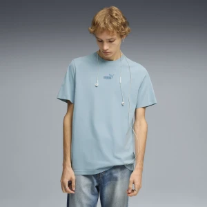 PUMA Męska koszulka Essentials z małym logo No. 1, Odzież, Niebieski,