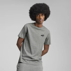 PUMA Męska koszulka Essentials z małym logo No. 1, Odzież, Szary,