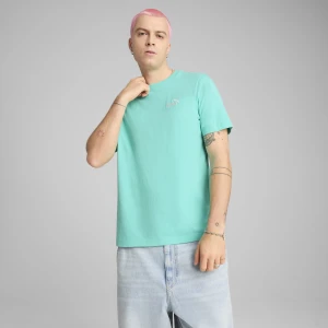 PUMA Męska koszulka Essentials z małym logo No. 1, Odzież, Zielony,