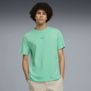 PUMA Męska koszulka Essentials z małym logo No. 1, Odzież, Zielony,
