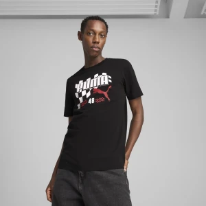 Zdjęcie produktu PUMA Męska koszulka Graphics Moto Flag, Odzież, Czarny,