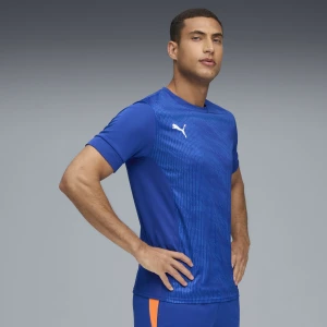 PUMA Męska koszulka Individual Padel z grafiką, Odzież, Niebieski,