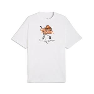 PUMA Męska koszulka koszykarska Junior Varsity I o luźnym kroju, Akcesoria, Biały,