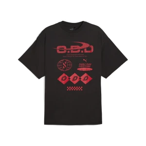 PUMA Męska koszulka koszykarska Scoots Trail Blazing, Odzież, Czarny,