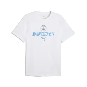 PUMA Męska koszulka Manchester City ftblCulture, Akcesoria, Biały,