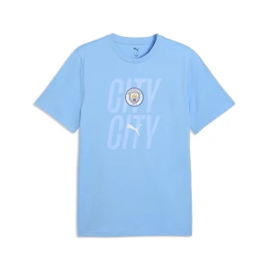 PUMA Męska koszulka Manchester City ftblCulture, Akcesoria, Niebieski,