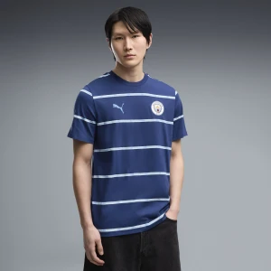 PUMA Męska koszulka Manchester City ftblCulture Printed, Odzież, Niebieski,