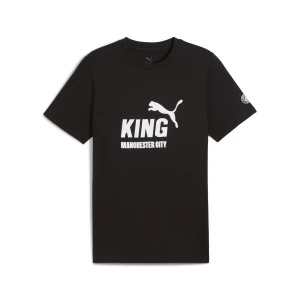 PUMA Męska koszulka Manchester City KING z logo, Akcesoria, Czarny,