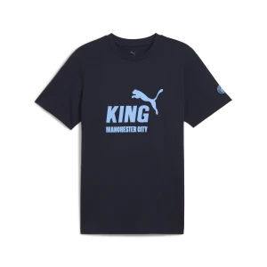 PUMA Męska koszulka Manchester City KING z logo, Akcesoria, Niebieski,