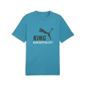 PUMA Męska koszulka Manchester City KING z logo, Akcesoria, Niebieski,