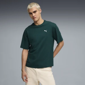 Zdjęcie produktu PUMA Męska koszulka o pudełkowym kroju WARDROBE ESS, Odzież, Zielony