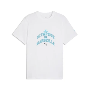PUMA Męska koszulka Olympique de Marseille FtblCulture, Akcesoria, Biały,
