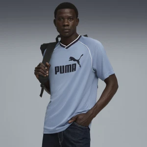 PUMA Męska koszulka piłkarska Essentials, Odzież, Niebieski,